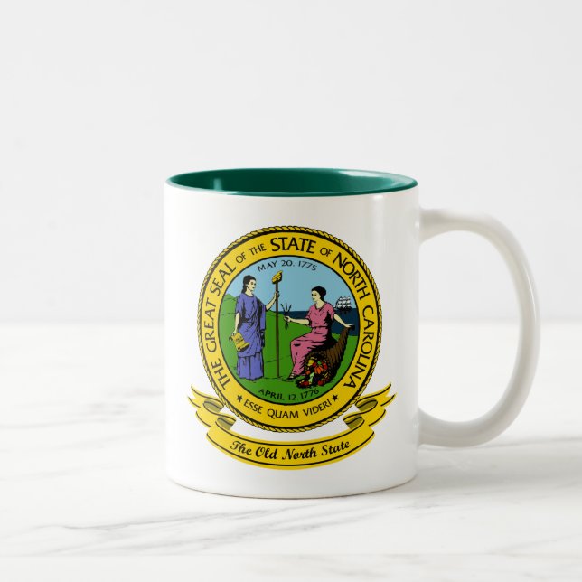 North Carolina Seal Två-Tonad Mugg (Höger)