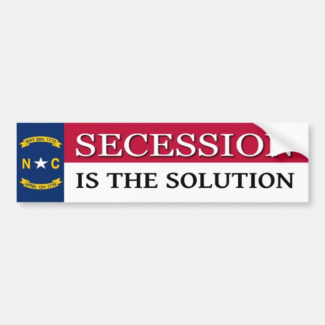 North Carolina Secessionbildekal Bildekal (Framsidan)