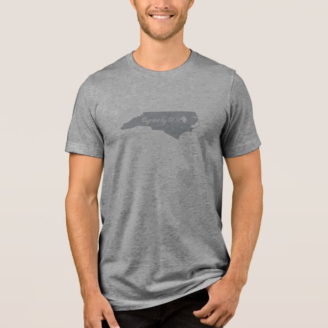 North Carolina Signed av Gud T Shirt (Framsida)