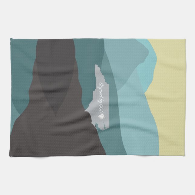North Carolina, signerad av Gud Kökshandduk (Horisontell)