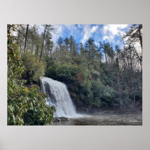 North Carolina Silver Springa Falls Waterfall Poster
