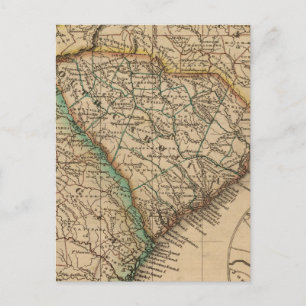 North Carolina, South Carolina, Georgien Vykort