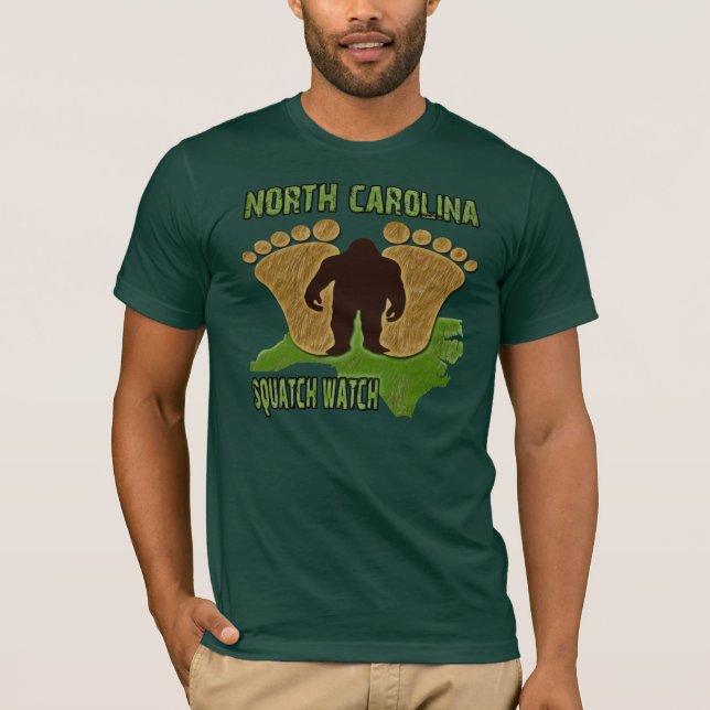 North Carolina Squatch klocka Tröja (Framsida)