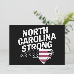 North Carolina Stark Med NC State Och USA Flagga Inbjudningar