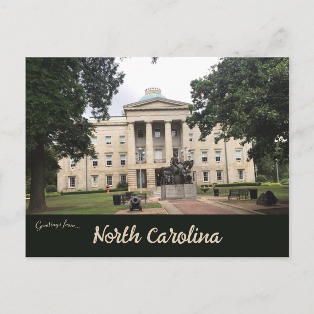 North Carolina State Capitol Vykort (Framsida)