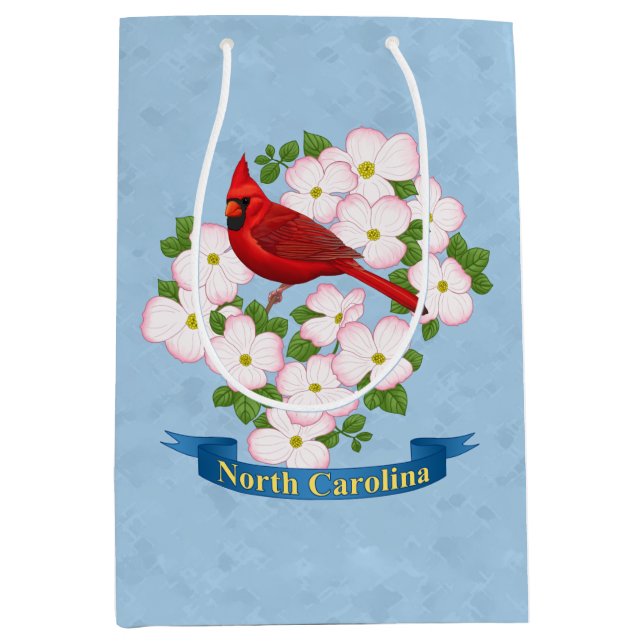 North Carolina State Cardinal Bird Dogwood Flower (Framsidan)