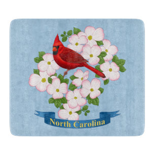 North Carolina State Cardinal Bird Dogwood Flower