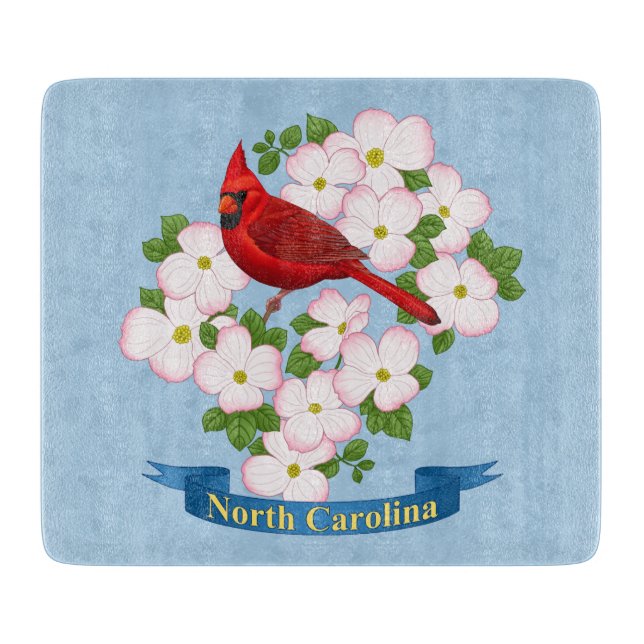 North Carolina State Cardinal Bird Dogwood Flower (Framsidan)