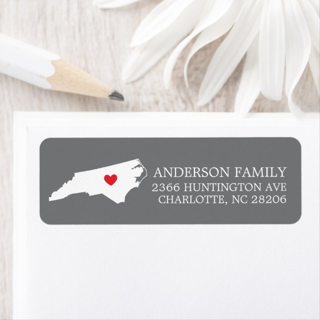 North Carolina State | Flytta Returadressetikett Returadress Etikett (Insitu)