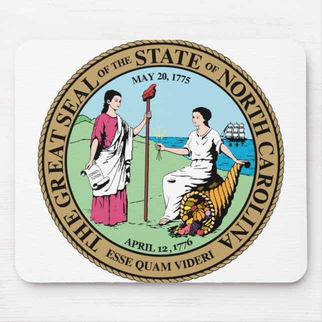 North Carolina State Seal - Musmatta (Framsidan)