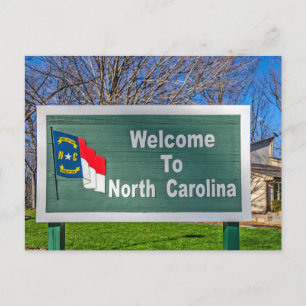 North Carolina State Sign Vykort