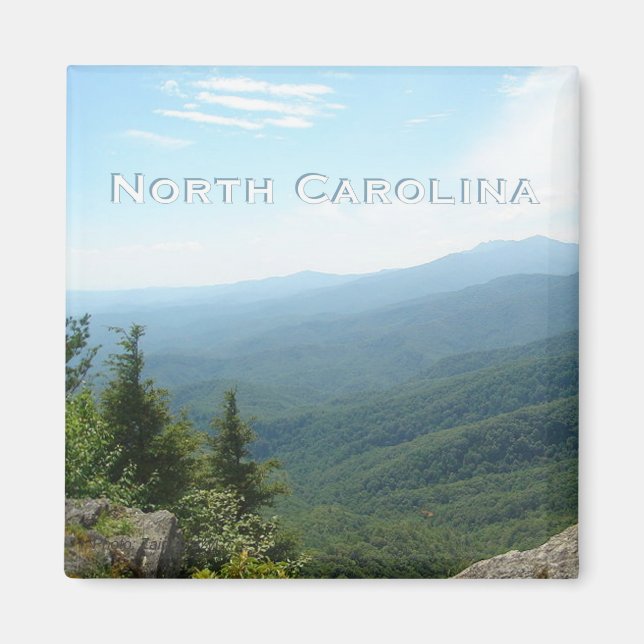 North Carolina State Travel Souvenir Fridge Magnet (Framsidan)