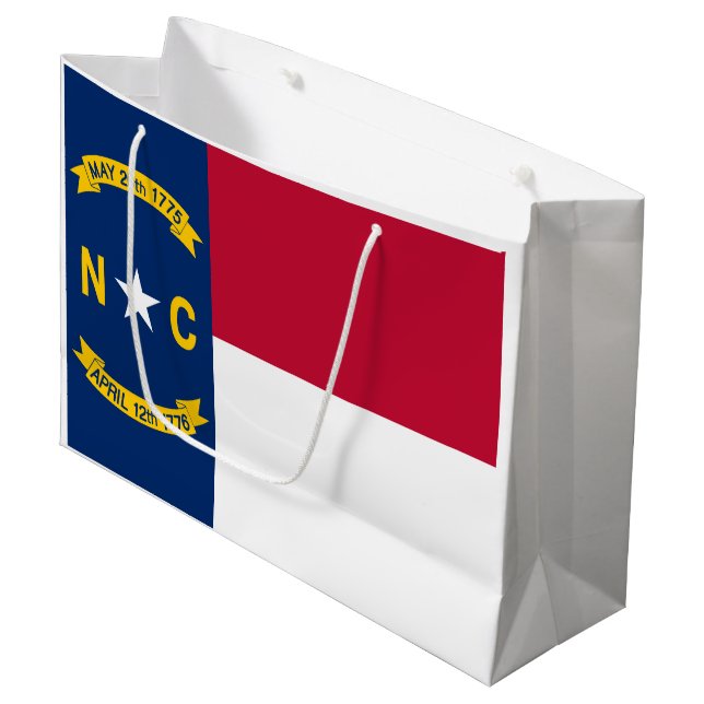 North Carolina Statlig flagga (Framsidan Vinklad)