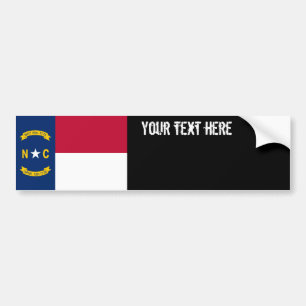 North Carolina statlig flagga Bildekal