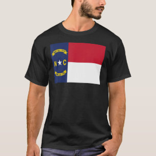 North Carolina Statlig flagga, delstaten North Car T Shirt