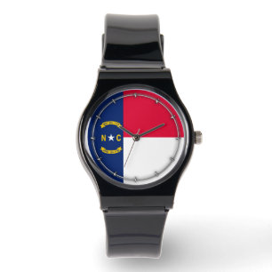 North Carolina Statlig flagga Design Armbandsur