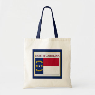 North Carolina Statlig flagga Design Budget Canvas Tygkasse