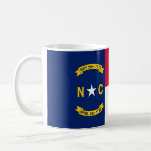 North Carolina Statlig flagga Design Decor Kaffemugg