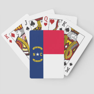 North Carolina Statlig flagga Design Kortlek