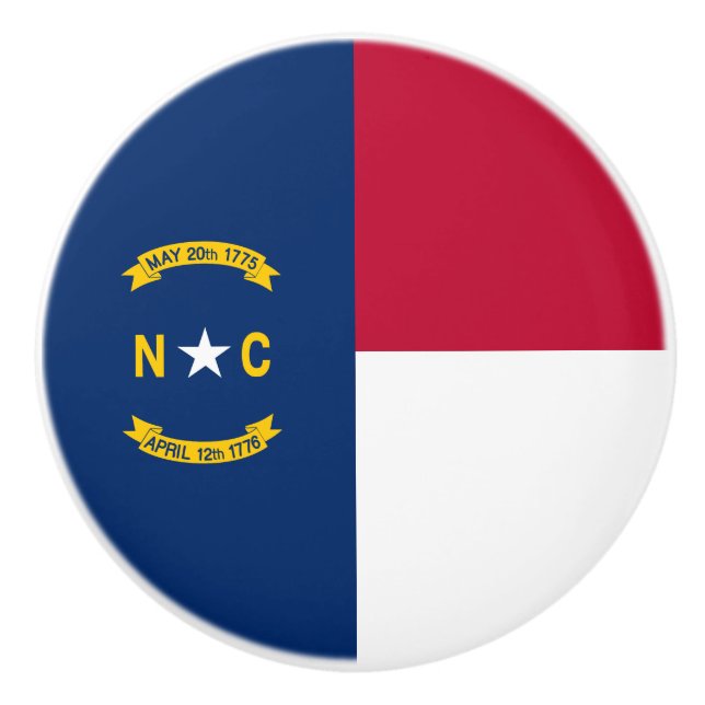 North Carolina Statlig flagga Knopp (Framsidan)