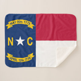 North Carolina Statlig flagga Print Patriotic