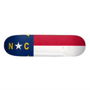 North Carolina statlig flagga Skateboard Bräda 19,5 Cm