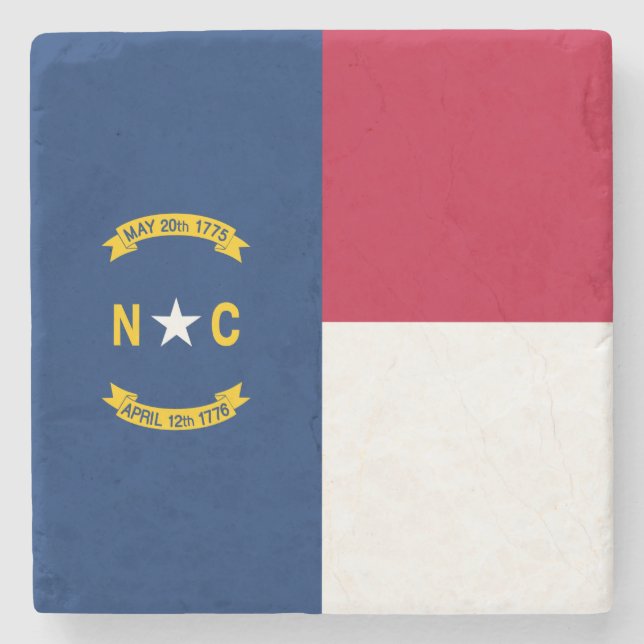 North Carolina Statlig flagga Stenunderlägg (Framsidan)