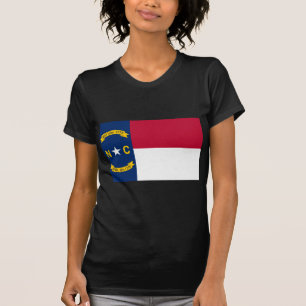 North Carolina statlig flagga Tee Shirt