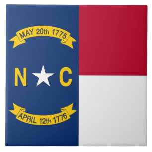 North Carolina Statlig flagga Tile Kakelplatta