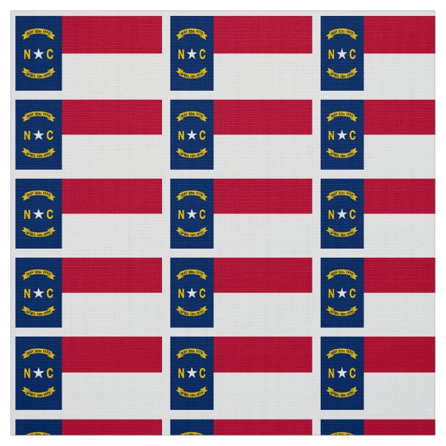 North Carolina statlig flagga Tyg (Provkarta)