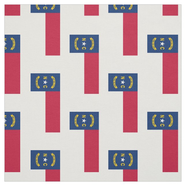 North Carolina statlig flagga Tyg (Provkarta)