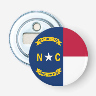 North Carolina Statlig flagga USA Flasköppnare