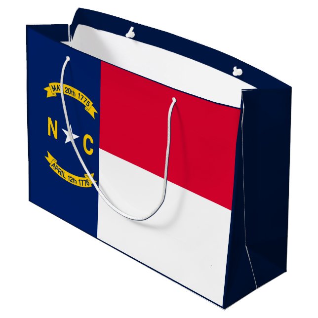 North Carolina statlig flaggadesign (Baksidan Vinklad)