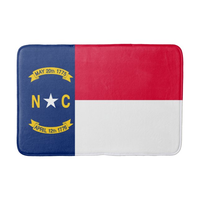 North Carolina statlig flaggadesign Badrumsmatta (Framsidan)