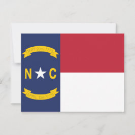 North Carolina Statsflagga Old North Vykort