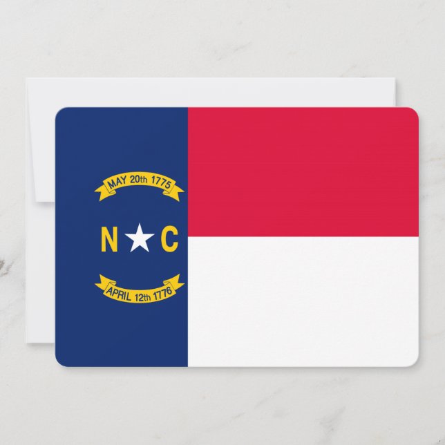 North Carolina Statsflaggans design (Framsida)