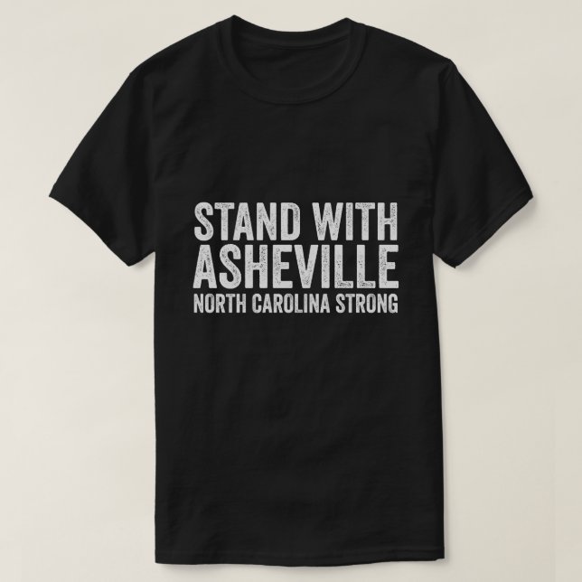 North Carolina Strong Asheville NC står med Ashe T Shirt (Design framsida)