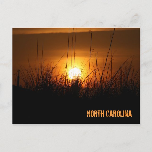 North Carolina Sunset Vykort (Framsida)