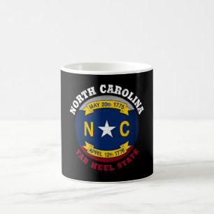 NORTH CAROLINA TAR HEEL STATLIG FLAGGA KAFFEMUGG