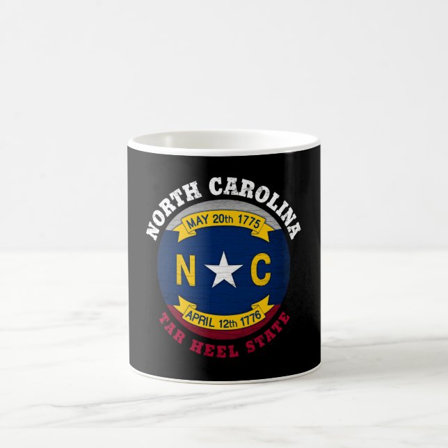 NORTH CAROLINA TAR HEEL STATLIG FLAGGA KAFFEMUGG (Center)