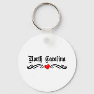 North Carolina Tattoo Nyckelring