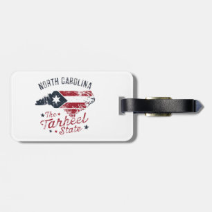 North Carolina the Tarheel State Karta Bagagebricka