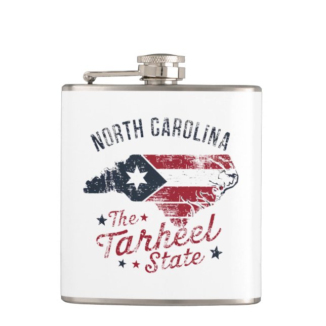 North Carolina the Tarheel State Karta Fickplunta (Framsidan)