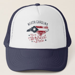 North Carolina the Tarheel State Karta Keps