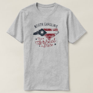 North Carolina the Tarheel State Karta T Shirt