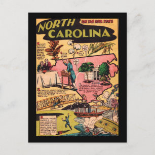 North Carolina The Ttar Heel State Vykort