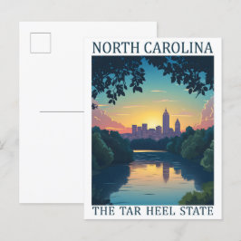 North Carolina, Tjärstaten USA Travel Ställe Vykort