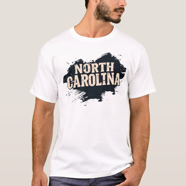 North Carolina Tshirt V04 T Shirt (Framsida)