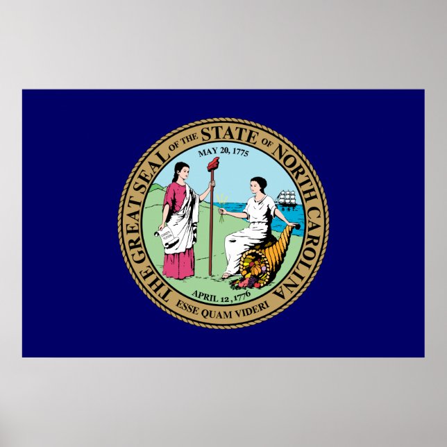 North Carolina Underbar Seal Poster (Framsidan)