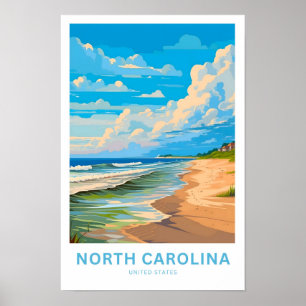 North Carolina United Stater Travel Print Poster